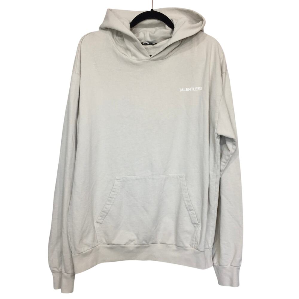 Talentless Unisex Hooded Athleisure Sweatshirt Large Long Sleeve Logo Streetwear